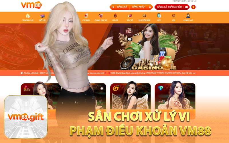 Sân Chơi Xử Lý Vi Phạm Điều Khoản VM88